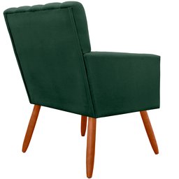 Kit 2 Poltrona Decorativa Miami Verde para Sala de Estar Recepção - 3