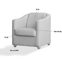 Ver imagem 6 de Poltrona Decorativa Luiza Suede Marrom