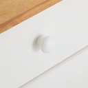 Ver imagem 3 de Cômoda Madeira Grande 5 Gavetas Rondo Branco Madeirado Idimex