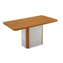 Ver imagem 4 de Conjunto: Mesa de Cozinha Pietá Tampo Curvo 180cm+6 Cadeiras Maldivas Madeira Naturale/off White -