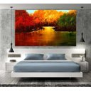 Ver imagem 5 de Quadro Pintura Tela Moderna Marinas 2021: 90cm (A) x 150cm (L)