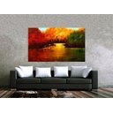 Ver imagem 2 de Quadro Pintura Tela Moderna Marinas 2021: 90cm (A) x 150cm (L)