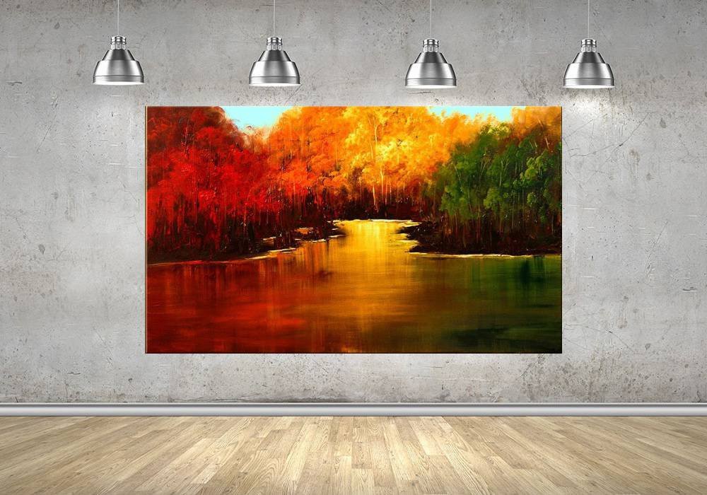 Quadro Pintura Tela Moderna Marinas 2021: 90cm (A) x 150cm (L) - 4
