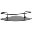 Ver imagem 3 de Porta Shampoo Sabonete Preto Suporte Canto Parede Banheiro