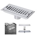 Ver imagem 1 de Ralo Linear 30cm Aço Inox Banheiro Area Externa Lavabo Anti Odor Anti Inseto Quintal Piscina
