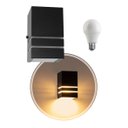 Ver imagem 1 de Arandela Preta 1 Foco Facho e Frisos + LED Branco Quente St294