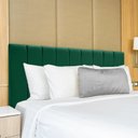 Ver imagem 2 de Cabeceira Cama Casal Veludo Premium