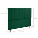 Ver imagem 3 de Cabeceira Cama Casal Veludo Premium