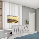 Ver imagem 2 de Calçadeira Baú Recamier Estofada Cama de Solteiro 100cm Bélgica Suede Cinza Claro- Mabe Magazine