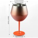 Ver imagem 2 de Taca Copo Termico Kit 2 Uni Inox 2 em 1 Drink Coquetel Bebida Vinho Festa Evento Praia Piscina Elega