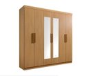Ver imagem 1 de Guarda Roupa Colibri 6 Portas C Espelho Cinamomo - D Doro
