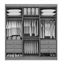 Ver imagem 2 de Guarda Roupa Colibri 6 Portas C Espelho Cinamomo - D Doro