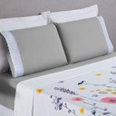 Ver imagem 2 de Jogo de Cama Lençol Casal Padrão Karicia 4 Peças 200 Fios - 100% Poliéster