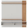 Painel para Tv Home Suspenso Ambiente Juriti 1.5 Off White Matte Freijó - Colibri - 4