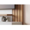 Ver imagem 6 de Painel para Tv Home Suspenso Ambiente Juriti 1.5 Off White Matte Freijó - Colibri
