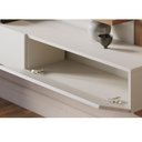 Ver imagem 5 de Painel para Tv Home Suspenso Ambiente Juriti 1.5 Off White Matte Freijó - Colibri
