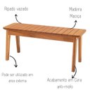 Ver imagem 6 de Banco 2 Lugares Madeira Maciça Santa Mônica