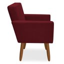 Ver imagem 3 de Poltrona Decorativa Nina Pés Palito Veludo Vermelho Chamby Móveis