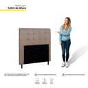 Ver imagem 3 de Cabeceira Cama Box Casal Queen Luna 160cm Suede Bege - Abmaza