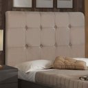 Ver imagem 2 de Cabeceira Cama Box Casal Queen Luna 160cm Suede Bege - Abmaza