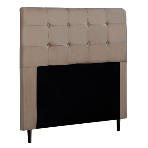 Cabeceira Cama Box Casal Queen Luna 160cm Suede Bege - Abmaza