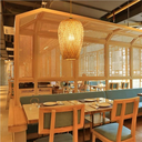 Ver imagem 3 de Luminária Pendente Rústica Acabamento em Bambu Artesanal