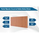 Ver imagem 2 de Fechamento de Cozinha Modulado Painel Ripado Gourmet Bella/estela/eloise 120 Cm Freijo - Mgm