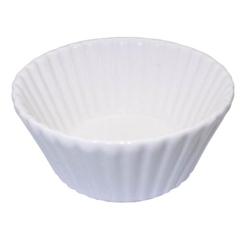 Jogo 48 Ramequins para Restaurante 140ml Branco Blanc New Bone China Souflé Buffet Servir