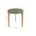 Ver imagem 2 de Mesa Lateral Praga Verde Floresta/freijo