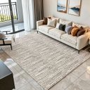 Ver imagem 4 de Tapete Sala Quarto Grande Mesclado 2,00 X 3,00m Antiderrapante Cru Caramelo Artesanal Tear Rústico