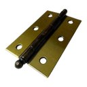 Ver imagem 2 de Dobradiça Porta Latão Oxidado Kit 3 Peças - 3.1/2" 86mm Ferca