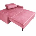 Ver imagem 6 de Sofá Cama para Sala de Estar Casal 154cm Veludo Isis