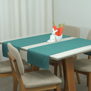 Ver imagem 2 de Caminho Trilho Corredor Mesa Essence Tecido Linho 130x40cm: Verde