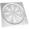 Grelha Inox para Banheiro Quadrado 15x15 com Fecho Flvx Hidro - 2