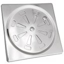 Ver imagem 1 de Grelha Inox para Banheiro Quadrado 15x15 com Fecho Flvx Hidro