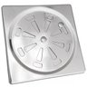 Grelha Inox para Banheiro Quadrado 15x15 com Fecho Flvx Hidro - 1