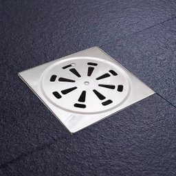 Grelha Inox para Banheiro Quadrado 15x15 com Fecho Flvx Hidro - 3