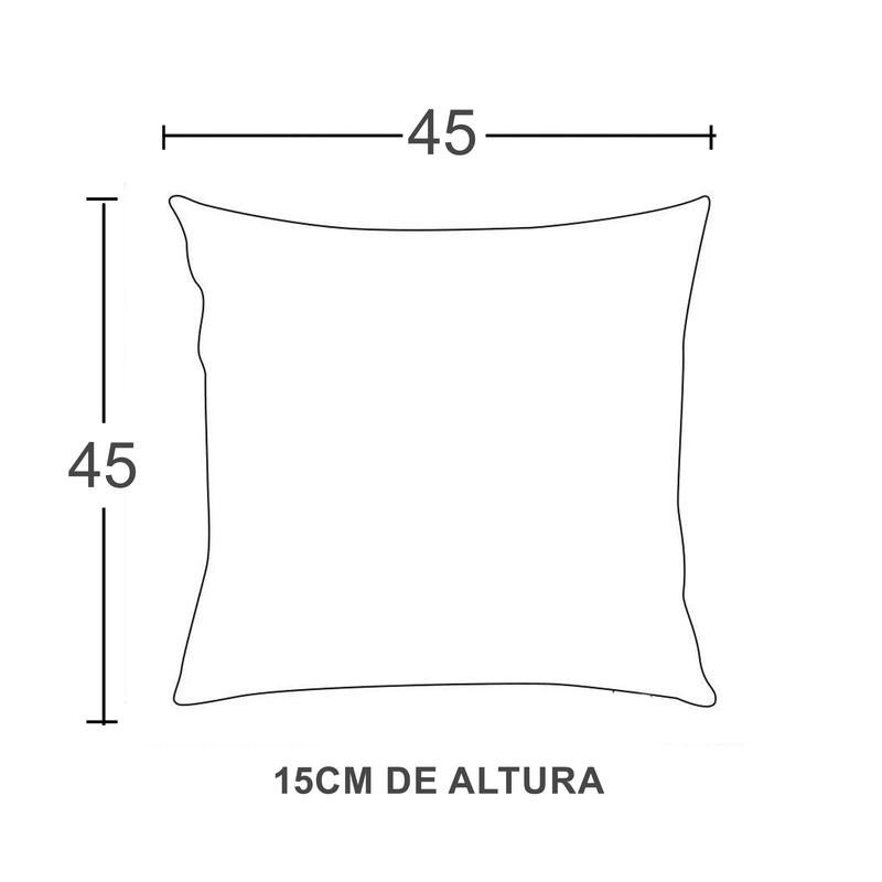 Almofada Decorativa Veludo Cheia para Sala 45 X 45 Durmam - 2