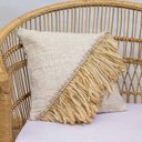 Ver imagem 1 de Almofada Algodão com Búzios e Franja em Fibra Natural Bali