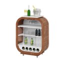 Ver imagem 1 de Bar Adega Cristaleira com Rodízio Mini Decor Miller Interiores