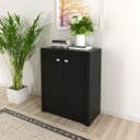 Ver imagem 1 de Balcão de Escritório Office com 2 Portas 74x60 Cm Me4103 Preto