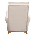 Ver imagem 6 de Poltrona de Amamentação e Descanso Paris com Base Balanço e Puff Veludo Bege - Desk Design