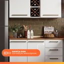 Ver imagem 7 de Armário de Cozinha Completa com Adega 7 Portas 3 Gavetas Favorita Branco/Nature