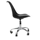 Ver imagem 4 de Cadeira Office Base Cromada com Rodizio Giratória Saarinen Preto + E-book