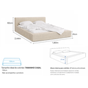 Ver mais imagens de Cama Estofada Siena Tamanho de Casal com Design Moderno Luxo