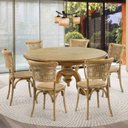 Ver mais imagens de Mesa de Jantar Redonda em Madeira 140cm Phil