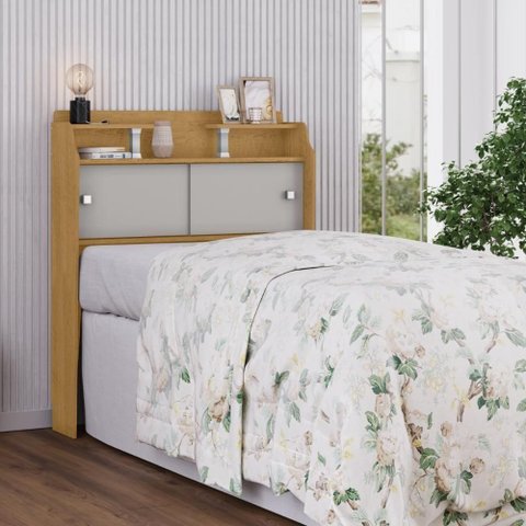 Cabeceira de Casal Flex Itapaci Naturalle Off White