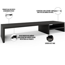Suporte para Monitor Stand Home Office Lap 90 Cm L03 Preto - Lyam - 4