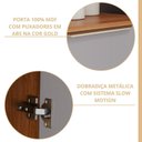 Ver imagem 7 de Cozinha Modulada 5 Peças Brilhante com 1 Cristaleira 1 Balcão 2 Armários Aéreos e 1 Torre Bege/Cinamomo/Platina