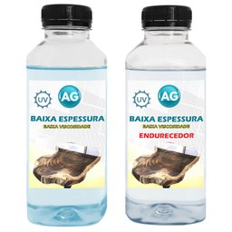 Resina Epoxi Baixa Espessura Baixa Viscosidade Ag Resinas Ag Resina Baixa Espessura 3kg - 2